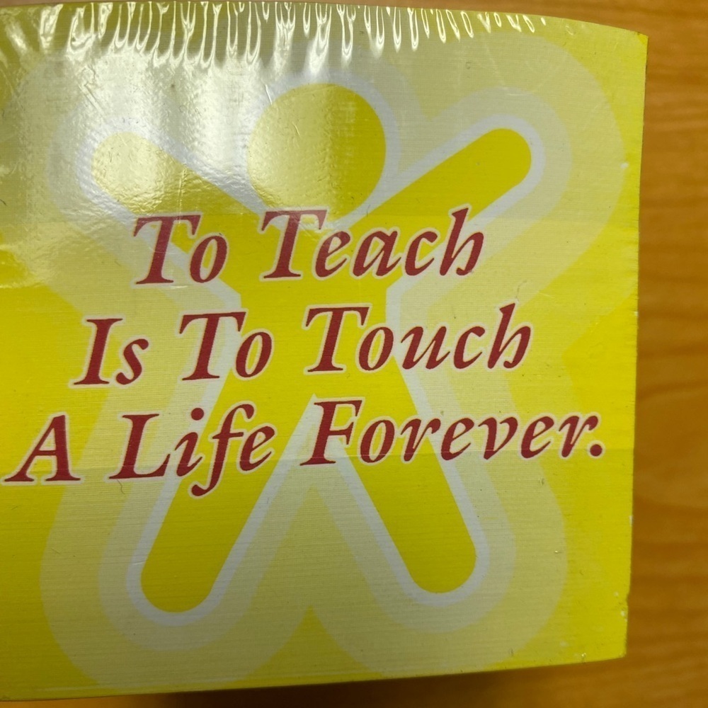 Teacher note cube